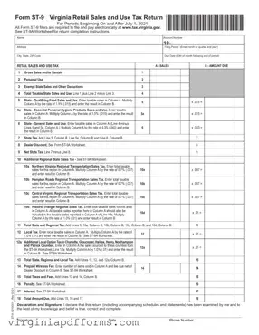 Fill in a Valid Va St 9 Template