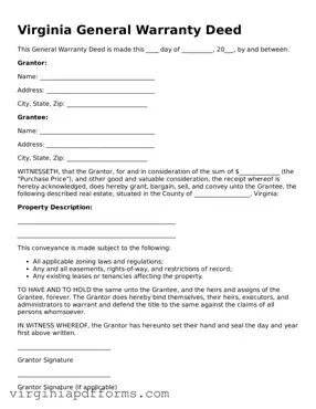 Attorney-Approved Virginia Deed Document