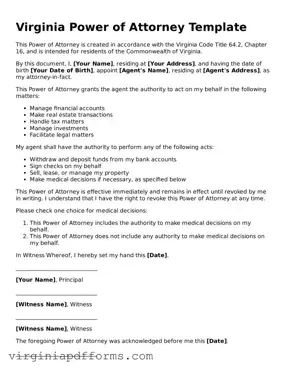 Attorney-Approved Virginia Power of Attorney Document