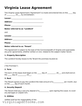 Attorney-Approved Virginia Lease Agreement Document